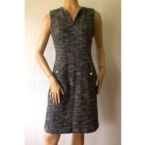 EUC Karl Lagerfeld Paris Tweed/Boucle Sleeveless Dress - Size 0